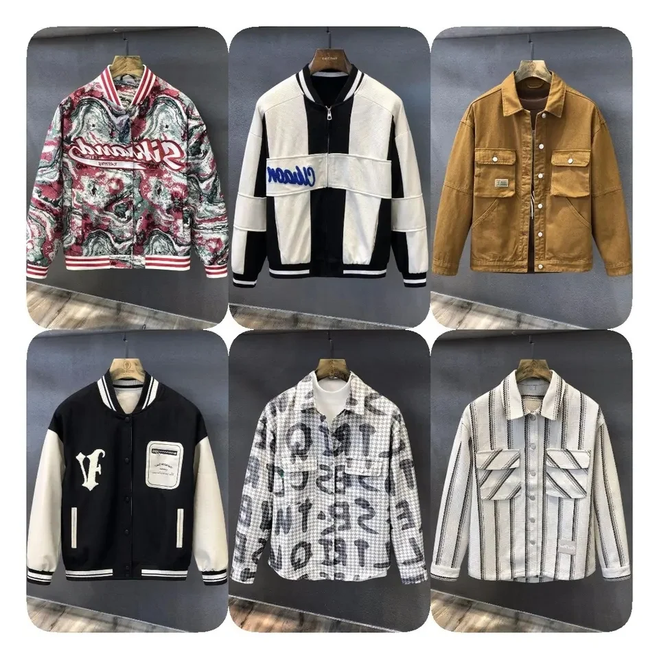 Jean Jacket for Men,Separable Left&Right Ripped Slim Fit Mens Denim Jacket