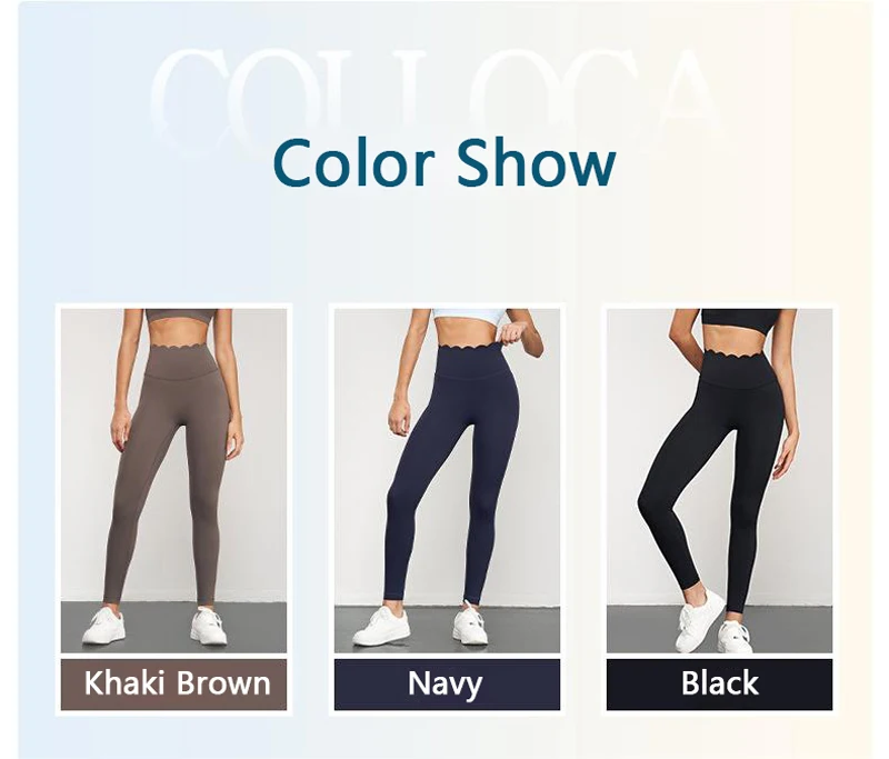 Joy Young Hot Selling High Waist Solid Color Tummy Tight Peach Butt Leica Sport Fitness Yoga Leggings For Women