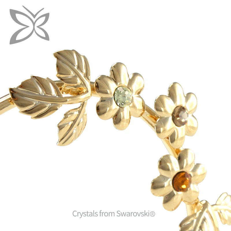 Особый металлический сердец Crystocraft с золотым покрытием, украшенный кристаллами бриллиантовой огранки, подарок на свадьбу