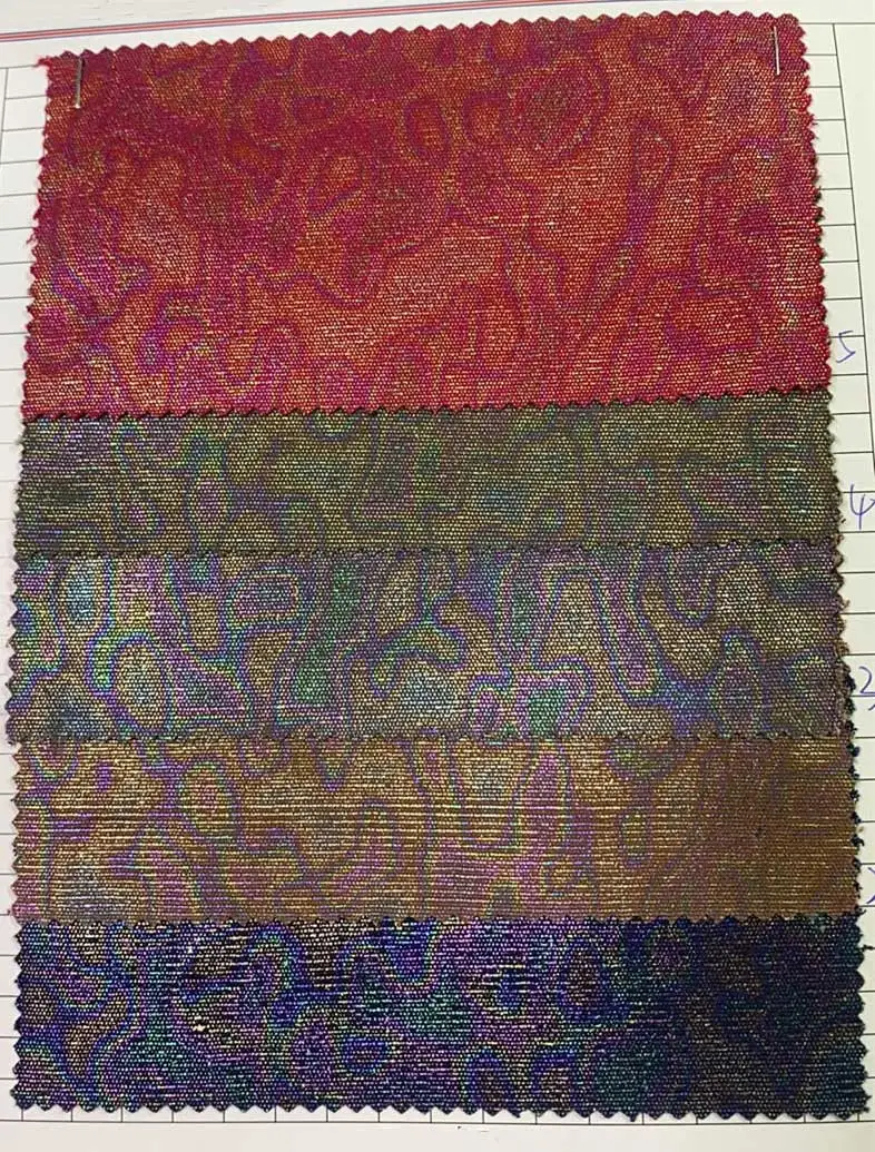 Free sample wholesale 100% sparkling colored canvas custom upper material printing jersey waterproof upper fabric