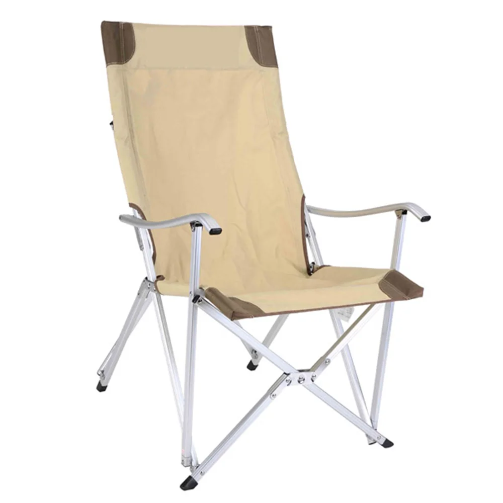 Outdoor camping portable folding metal chair aluminum alloy adjustable beach lying dachuan chair