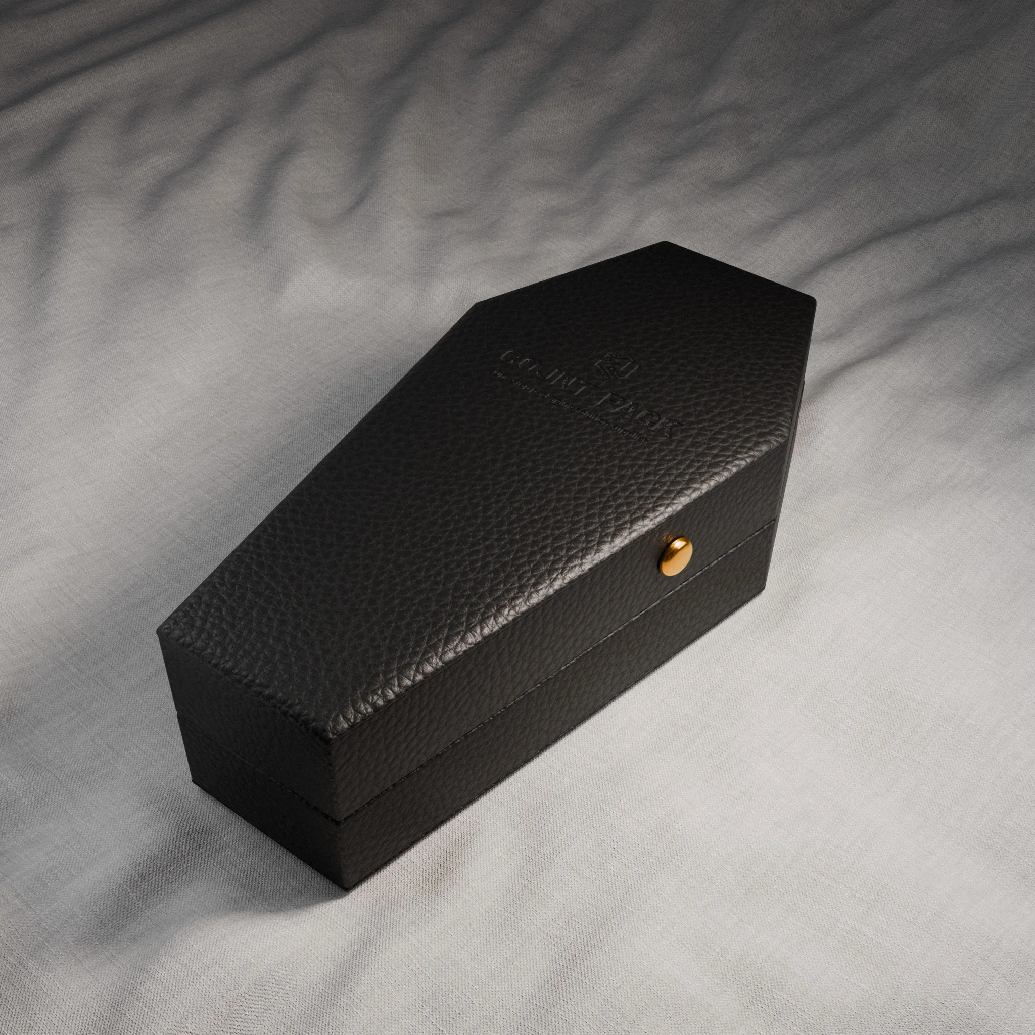 Personalized Customization Jewelry Box Coffin Shape Jewelry Box packaging with logo