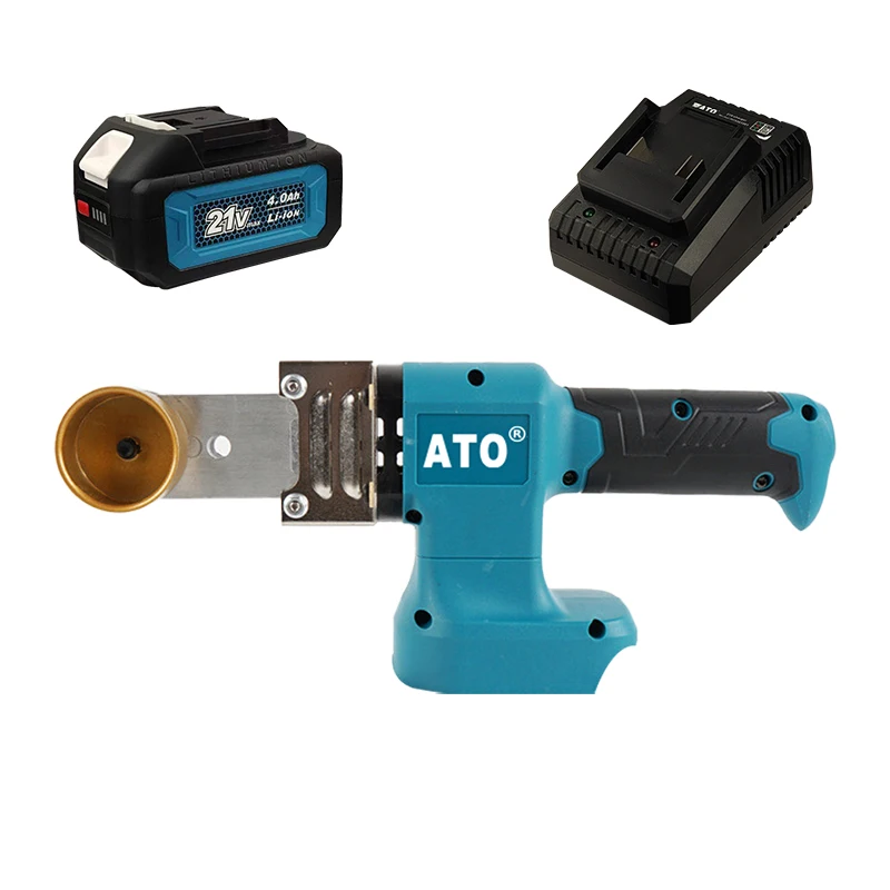 ATO 21V Water Pipe Cordless Hot Melt Machine Scald Resistant Electric Digital Display Household PPR Pipe Welding Machine