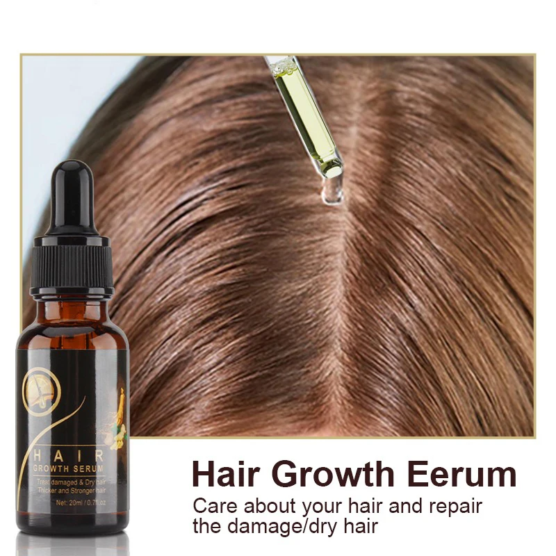 Hair Care Treatment Serum Organic Natural Ginseng Essential Oil Promote Hair Growth Oil For Woman