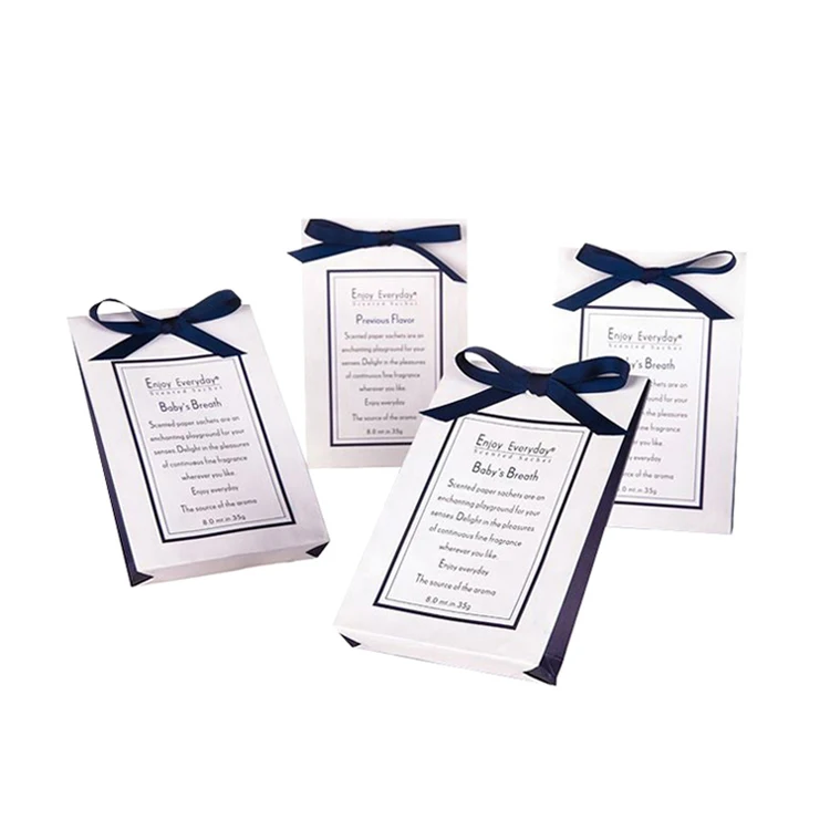 Eco-friendly Fresh Scent Indoor Use Fragrance Paper Sachets Aroma Sachet Bag Fragrance Envelop Hanging Sachet