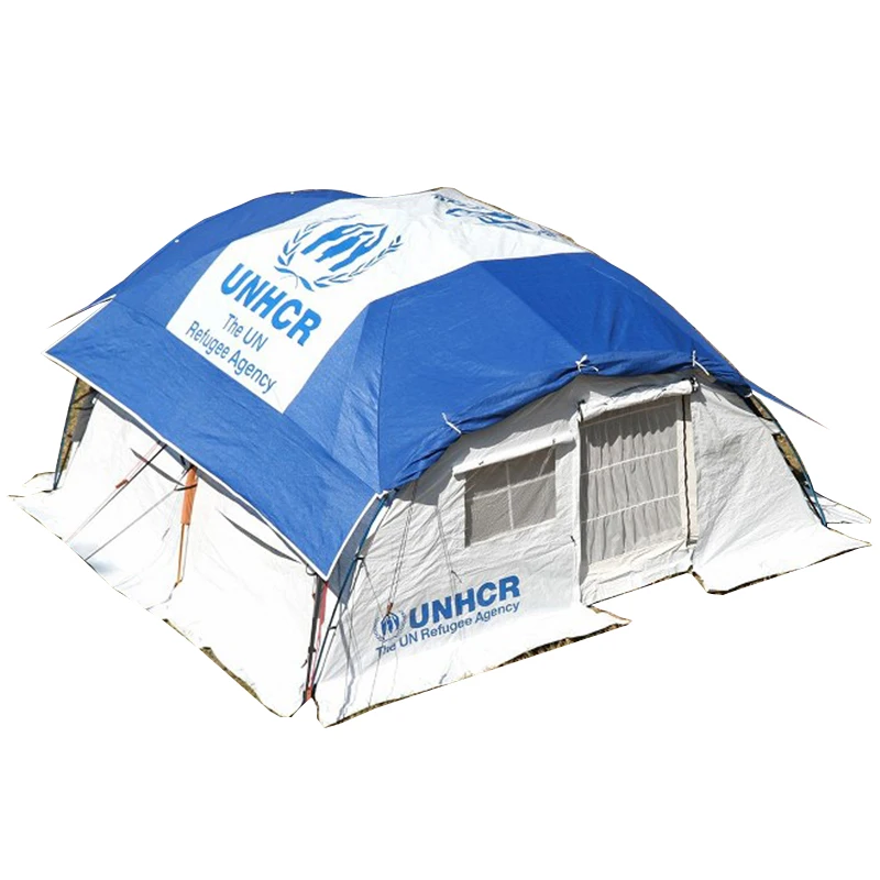Aosener UNHCR Type 4.3*4.3m dome tent Self-standing Family Tent for relief use