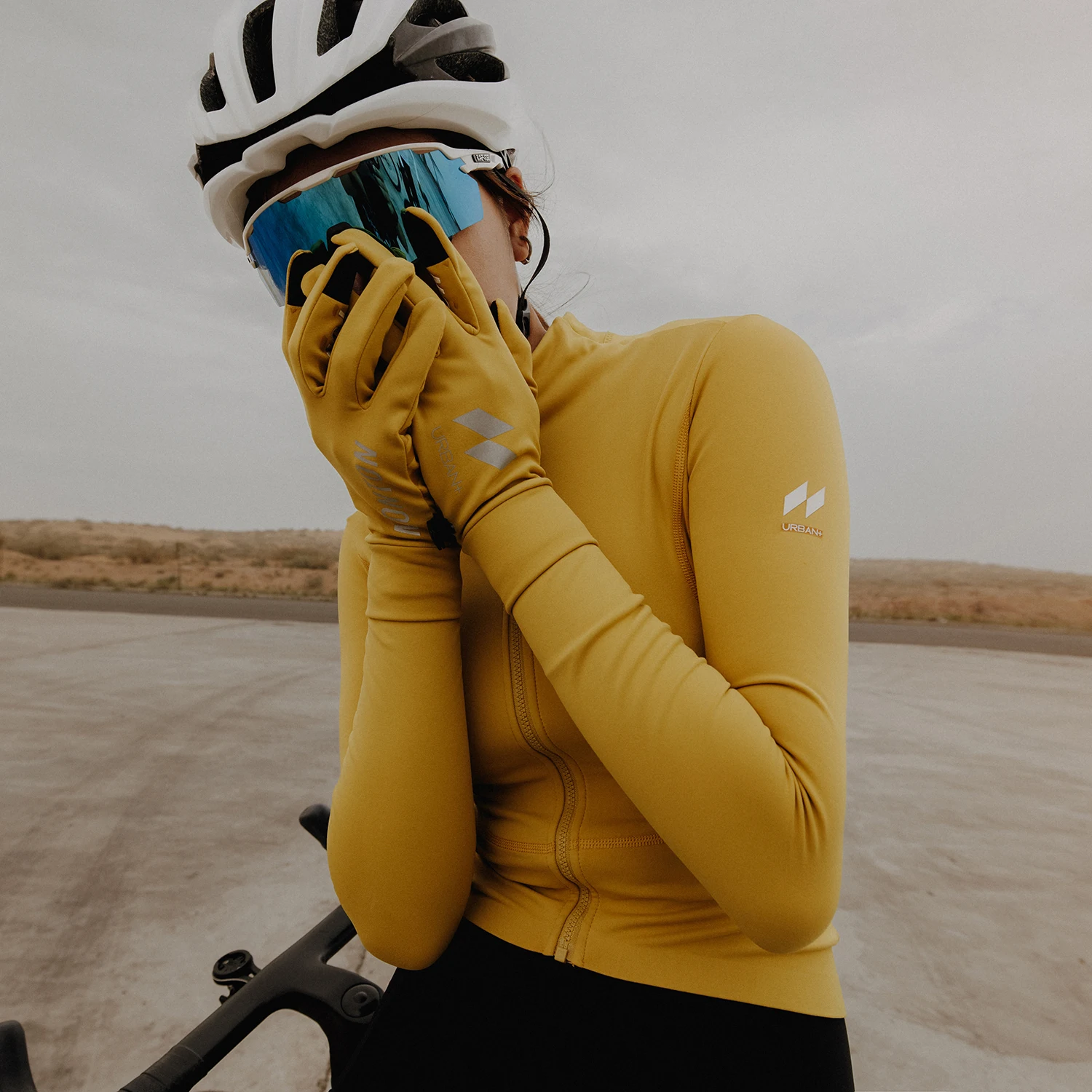 Wholesale Winter Thermal Cycling Gloves Custom Bike Riding Gloves Cold Weather Non-Slip MTB Mitts