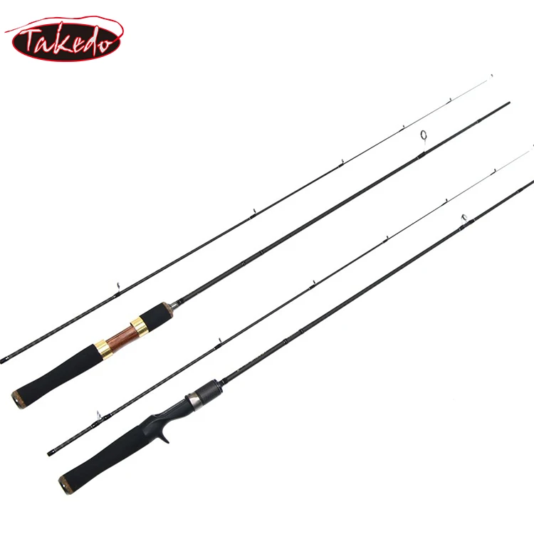 TAKEDO High carbon top quality  ultralight 1.80m ultra light spin ning 602 bass trout  fingerling small fry casting fishing rods