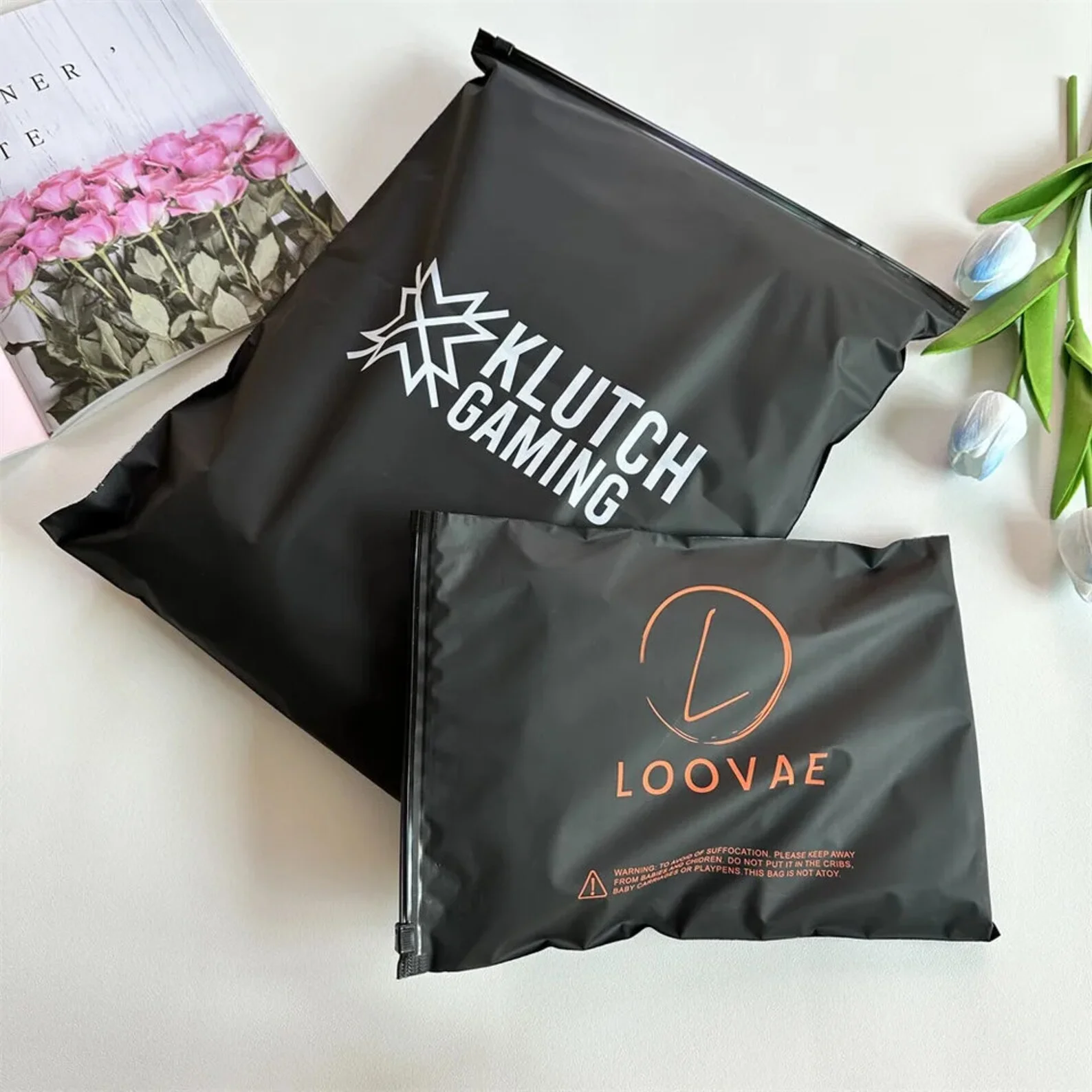 Wholesale factory price custom Logo poly Self Sealing shirt Zip Lock Clear Ziplock Plastic Zipper Frosted Clothing Bags