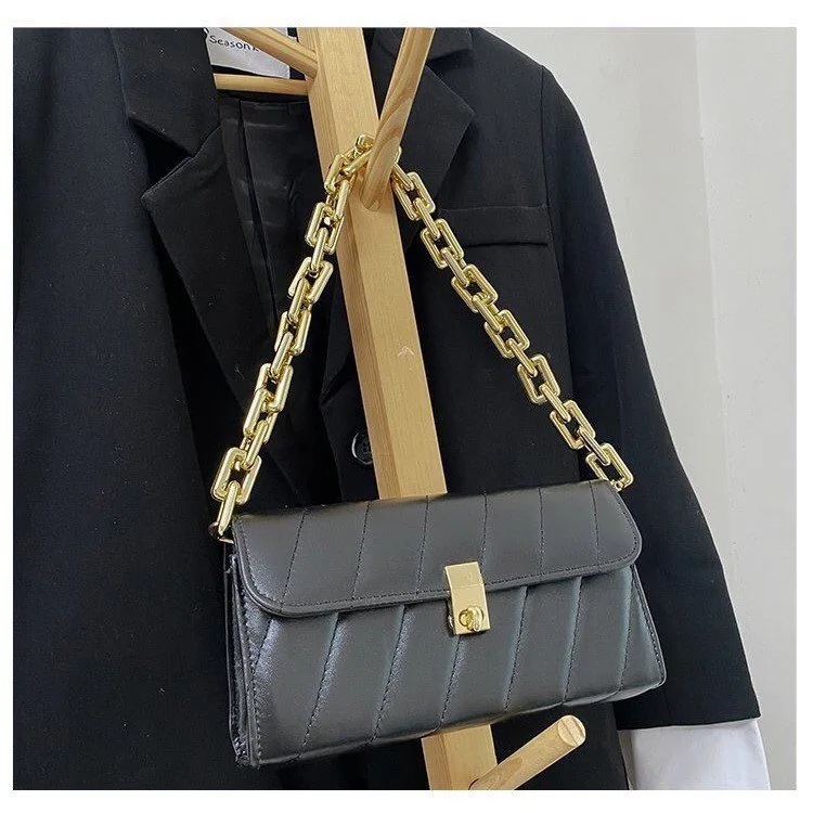 
New Style Vintage Flap Lock Classic Women Bags Casual Leather Shoulder Bags Clutch Crossbody Bag Handbag Messenger 