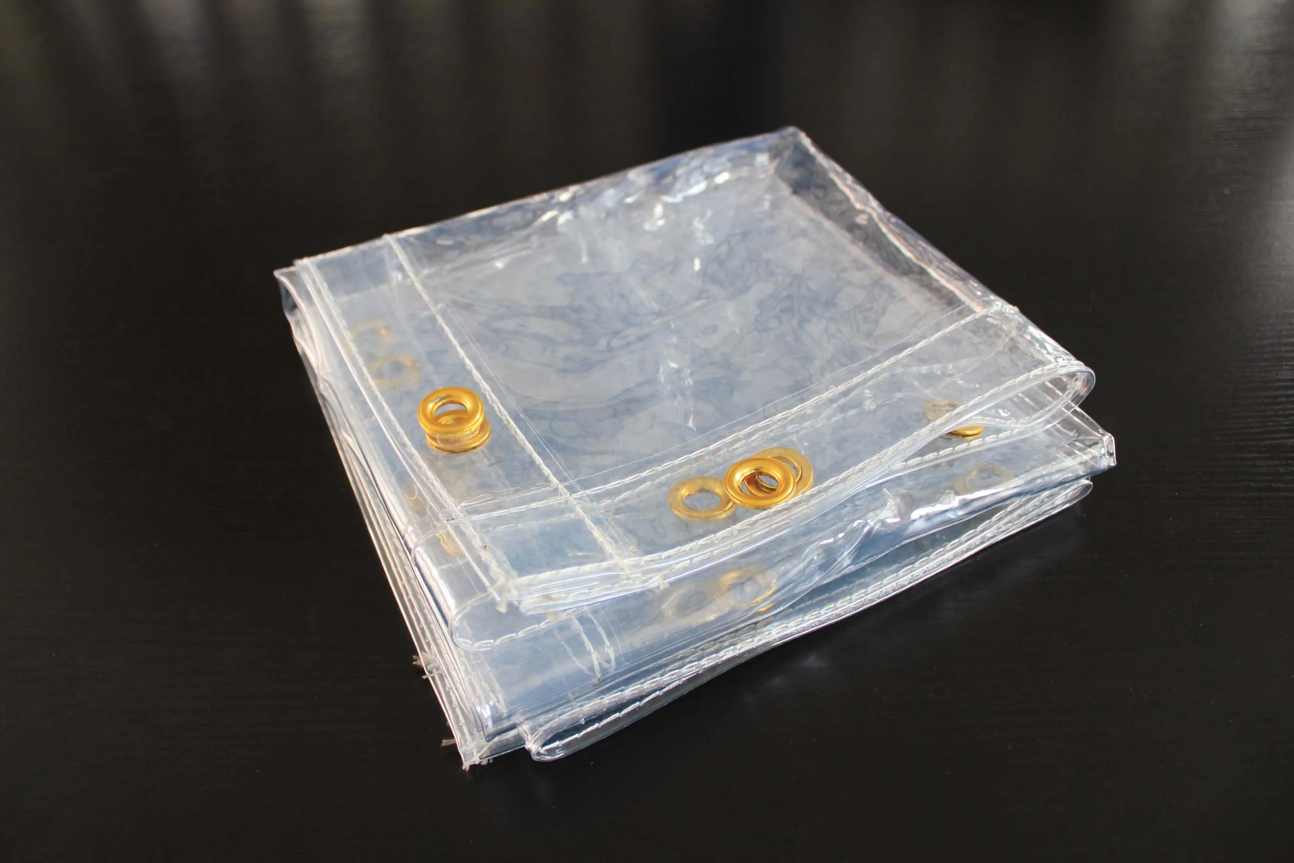 Waterproof PVC Commercial Grade 0.5mm Vinyl Clear Awning Canopy Clear PVC Roll Up Patio Enclosure