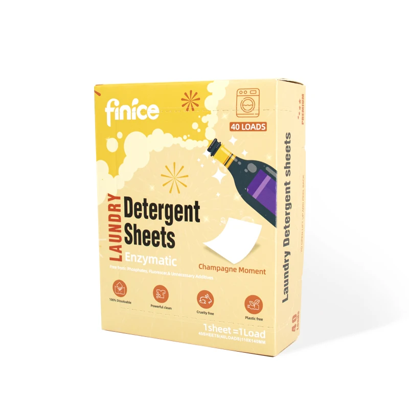 finice Super Concentrated rich formula super clean clothes Laundry Detergent Sheets