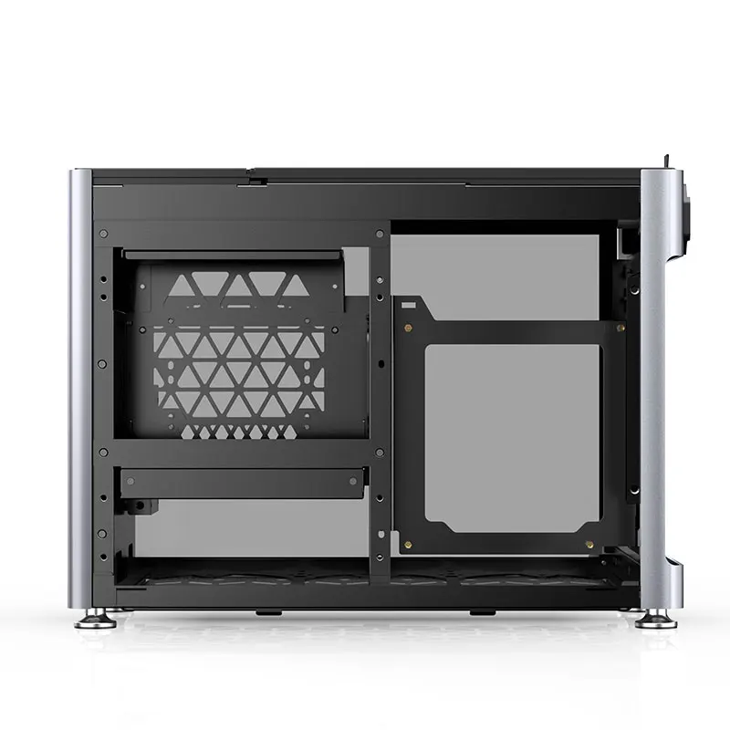 Jonsbo I100 Pro Silver mini computer case Side aluminum magnesium alloy Support 360 water cooling mini ITX computer case