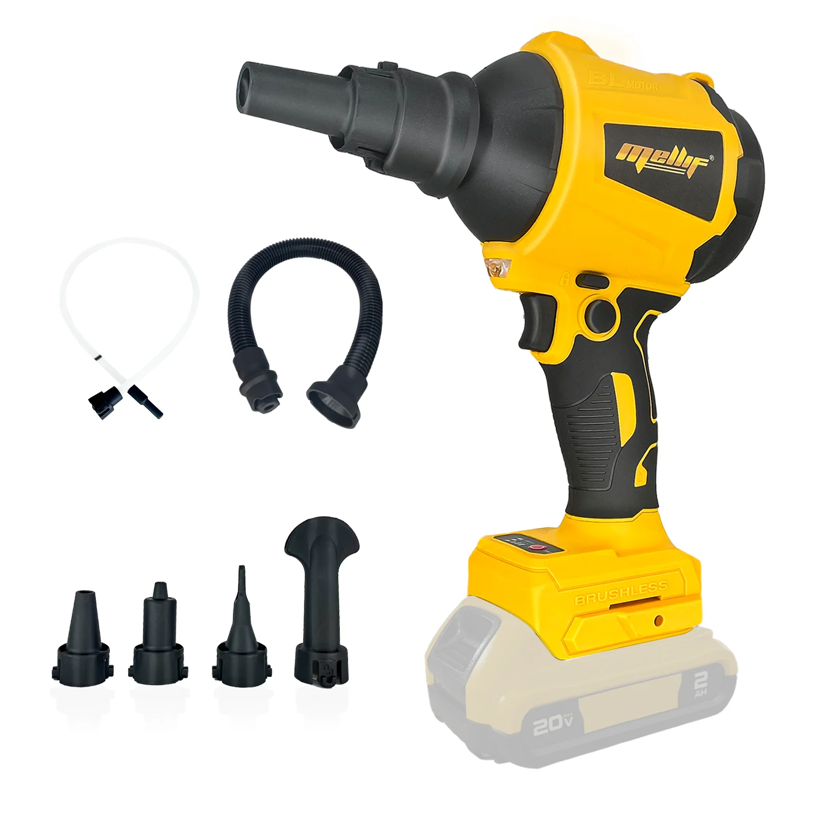 Аккумуляторный воздушный насос Duster для аккумулятора Dewalt 20 В (батарея в комплект не входит), Ручной Бесщеточный,