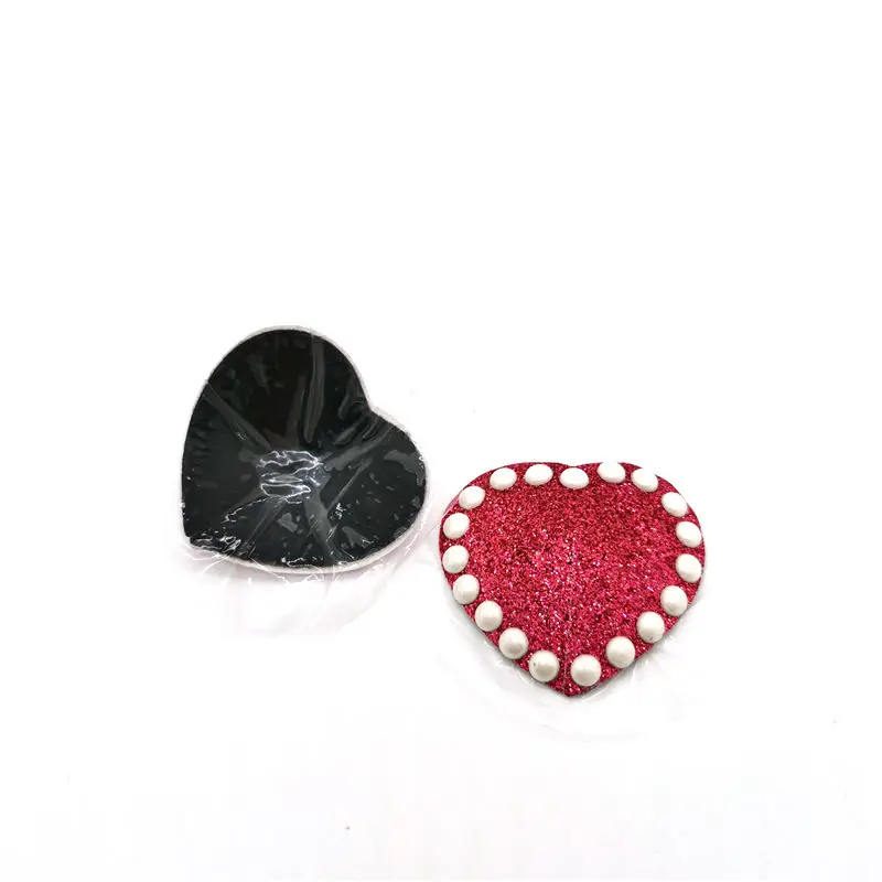 Factory Wholesale New Design Pearl Glitter Nipple Cover Reusable Self adhesive Nipple Covers