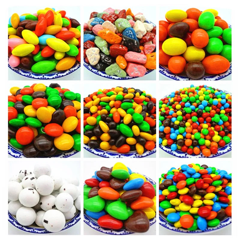 Chocolate Candy Wholesale Halal Colorful Crispy Sugar Coated Milk Beans for Kid