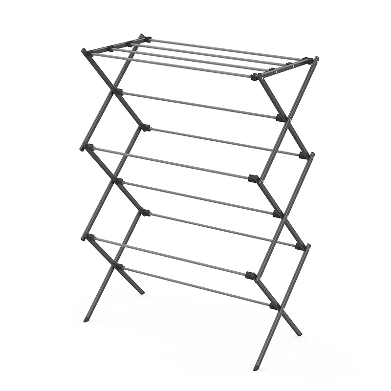 Cheap Price 10M 3 Tier Cloths Hanger Rack Cloth Dry Stand Clotheshorse In Metal