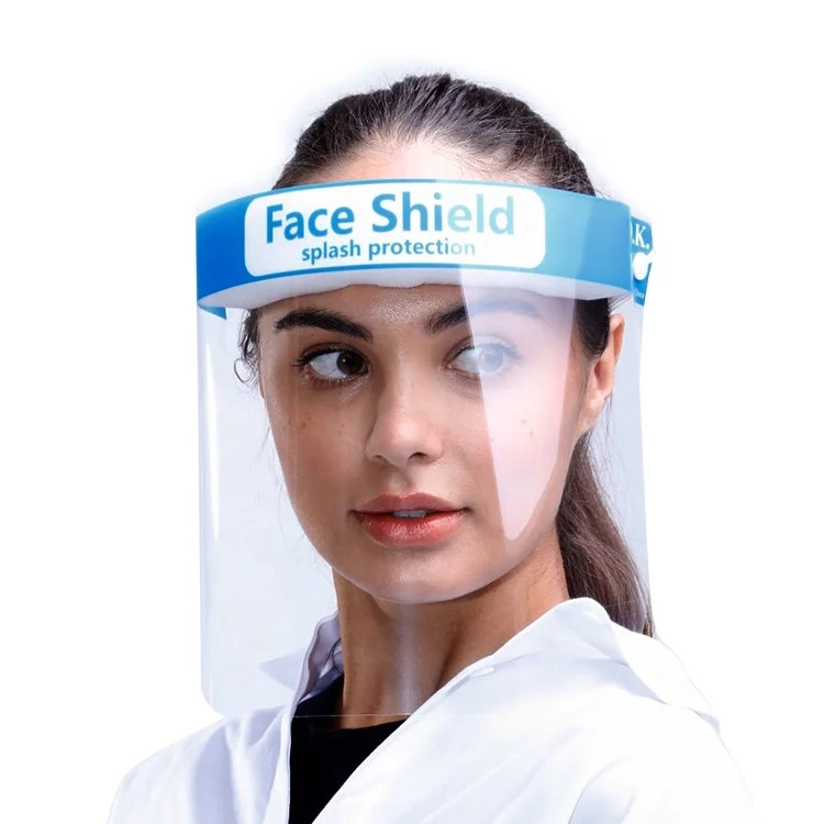 Large Instock Fast delivery  Disposable Plastic PET Protective Face Shield visors