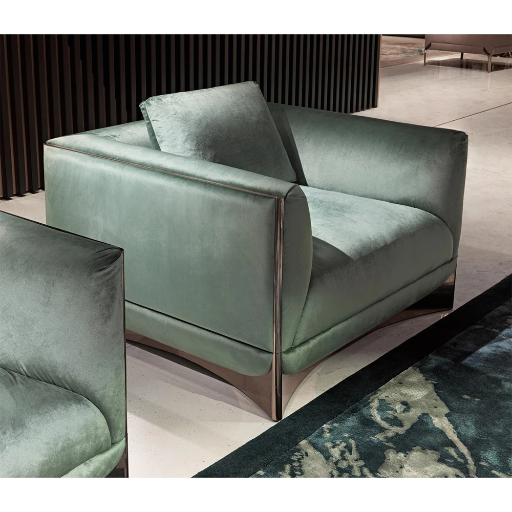 North European style leather sofa furniture for home solid wood three seat Chesterfield sofa CaFoscari living room