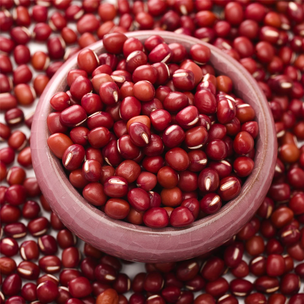  1Kg/Bag Vacuum Packing 2% Moisture 4-4.5mm Size Small Round Red Beans Factory Directly Wholesale