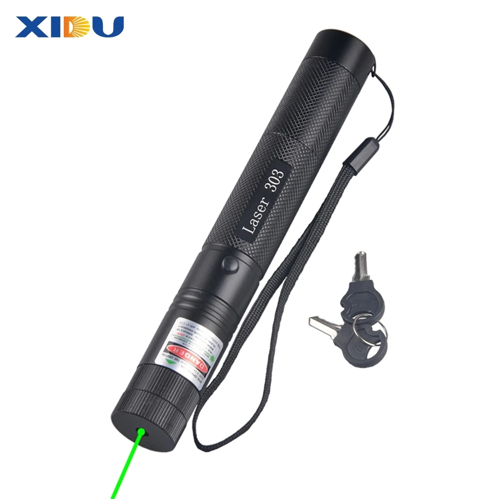 XIDU ilitary High Powerful Green Laser 303 High Power Rechargeable Strong Green Laser Pointer funny cat toy