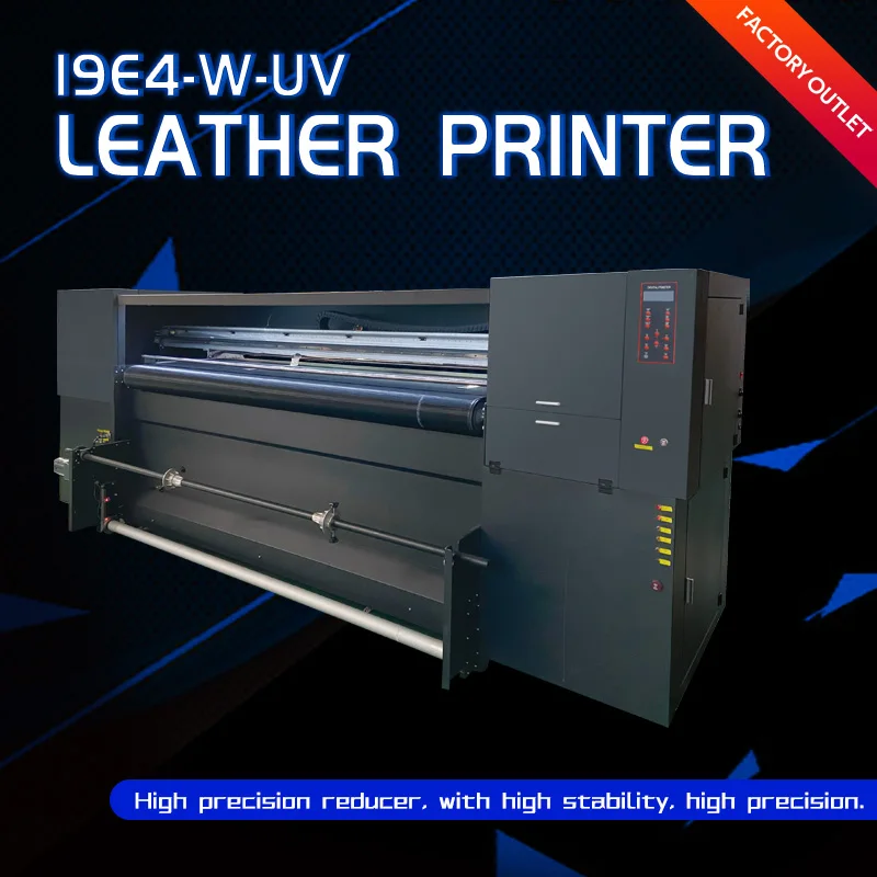 1.9m 2.2m wide format uv hybrid uv roll to roll flatbed printer  for flat and roll material