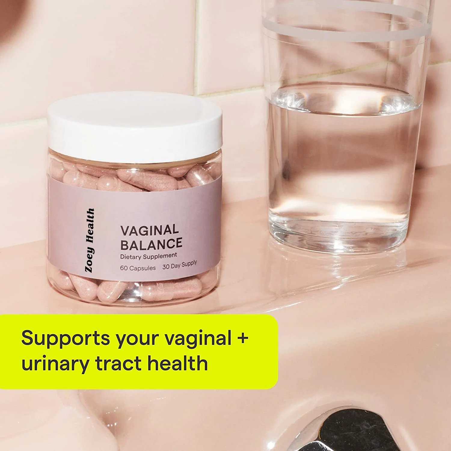 Vaginal Balance Capsules Natural Vaginal Health and Urinary Tract Supplement with Cranberry,Probiotics,Garlic and More