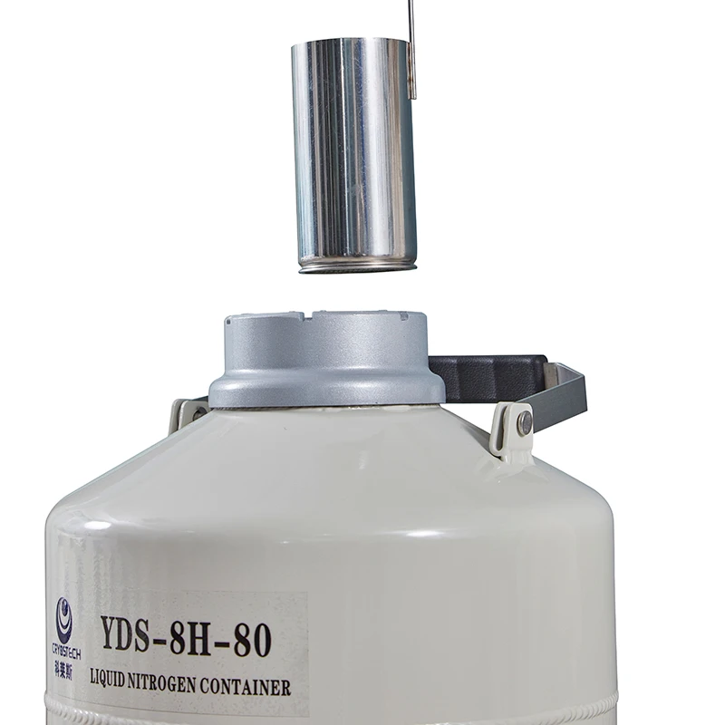 High Quality YDH-8 8L Container Liquid Nitrogen Container/ Dewar/ Tank cryo express dry shippers for Cow Artificial Insemination