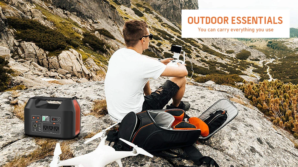 In Stock 110V 220V US socket 24000mAh Laptop Powerbank Multiple Outputs 1000W portable Power Station