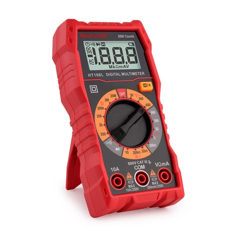 HT108L 600V 10A LCD Digital Multimeter DC Voltage Diode Frequency Multitester Current Tester