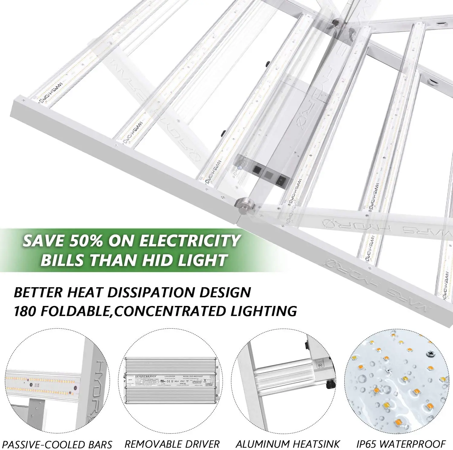 MarsHydro FC4800 wholesale commercial led grow lights Samsunglm301h dimmable full spectrum led grow light