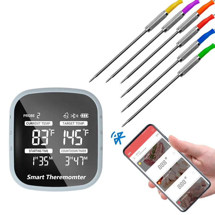 Meat thermometer Digital instant read  wireless Bluetooth multi-probe cooking and baking food thermometer cooking thermometer