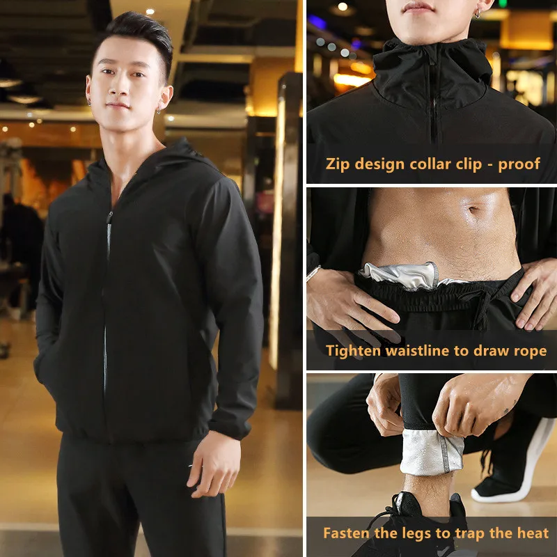 Hot Selling Cheap Price Sauna Suit Fitness Weight Loss Exercise Gym Training Customized Sauna Suit Jacket Sweat Track