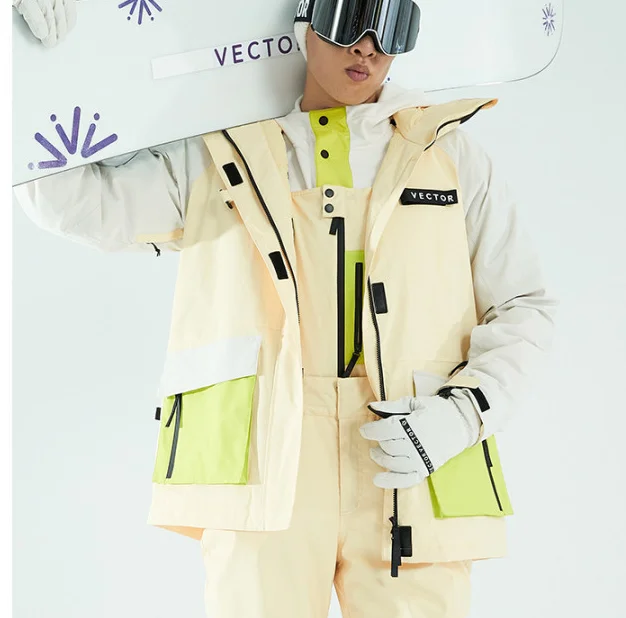 3D Max New Design Adult Ski Overall High Quality Waterproof Ski Overall Split Ski Suit For Men