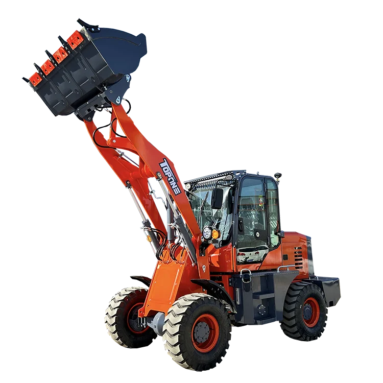 Мини-погрузчик TOPONE TL920 1 5 тонны 1500 кг гидравлический компактный сельскохозяйственный сочлененный фронтальный погрузчик