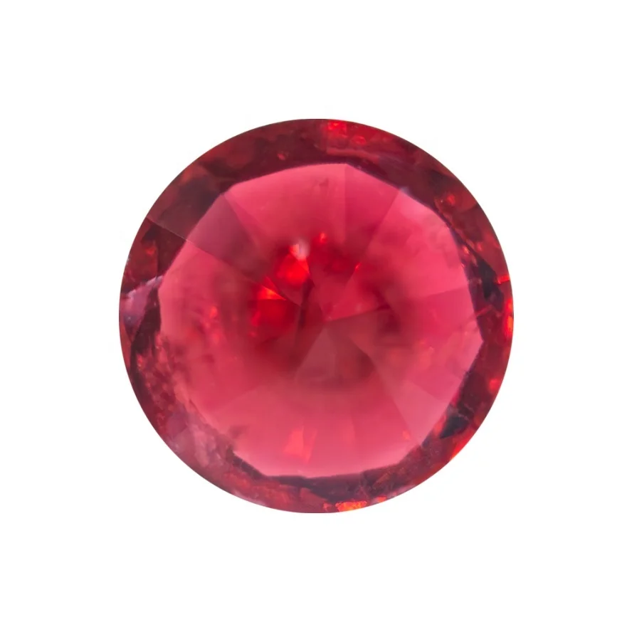 Burma Natural Fine Gems Vivid Red Round Diamond Cut 1.0mm-2.5mm Grade AAA Spinel Loose Stones For Jewelry Design