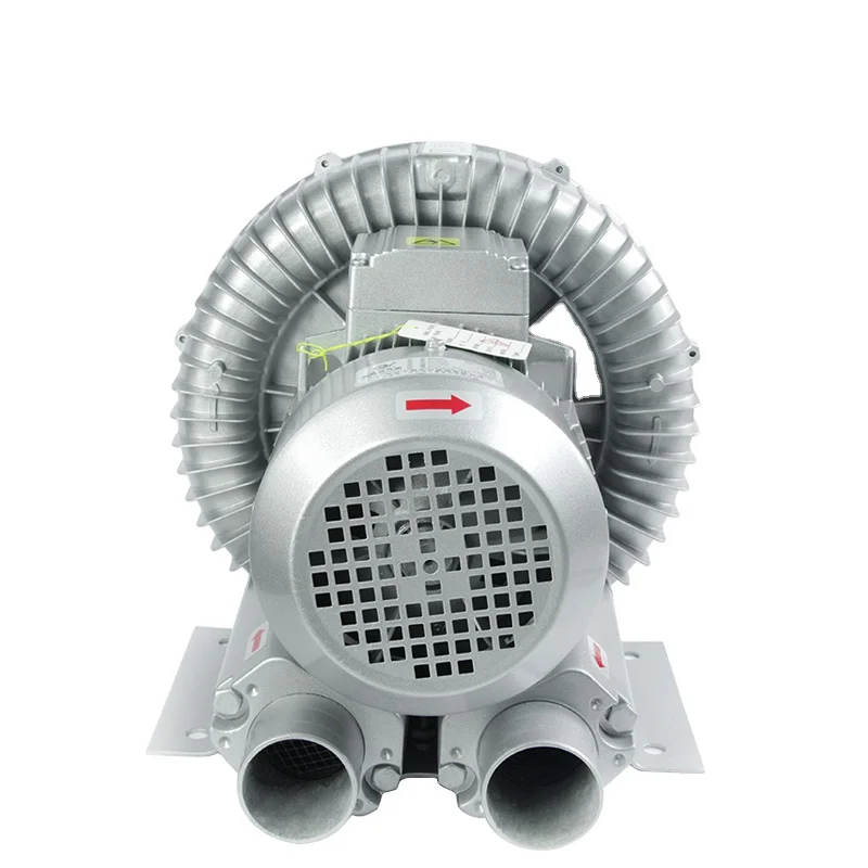 380V high pressure ring fan vacuum air pump high pressure air blower 3.8kw industrial material suction fuel