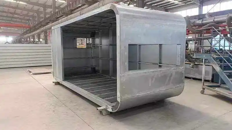 prefabricated house 3 bedrooms and living room modular house home contenedor casa with solar hot water tank