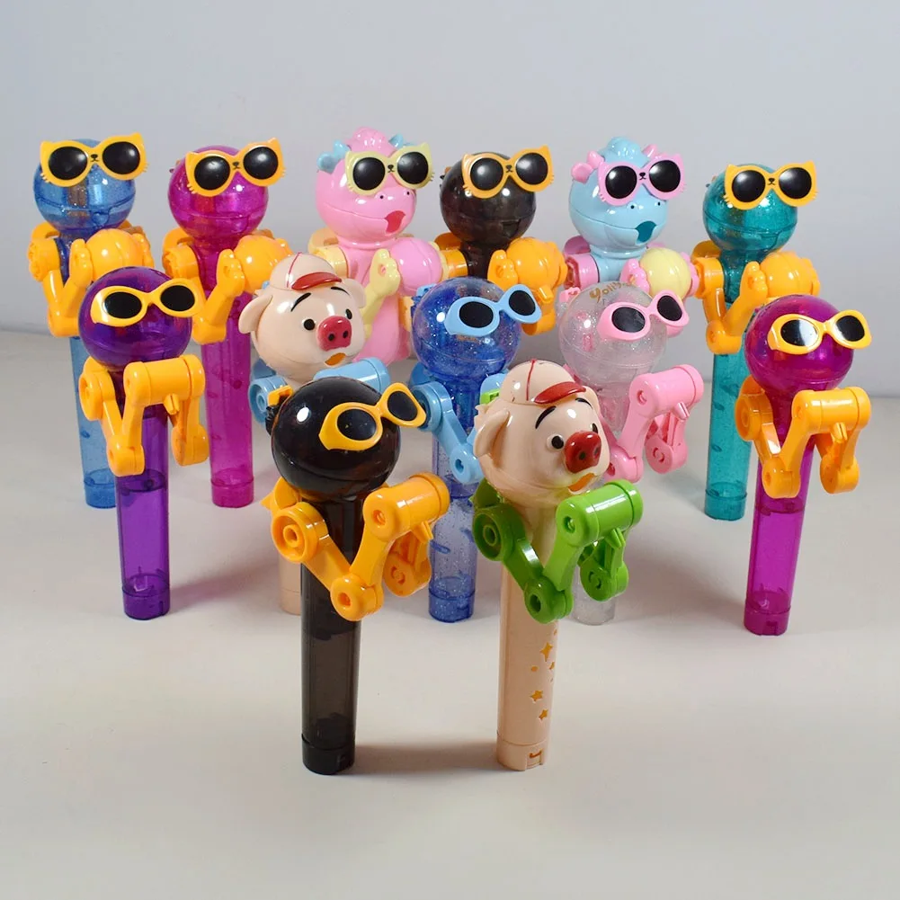 S152 Dinosaur Lollipop Robot Creative Trick Candy Eating Robot  Sweets Candy Dinosaur  Lollipop