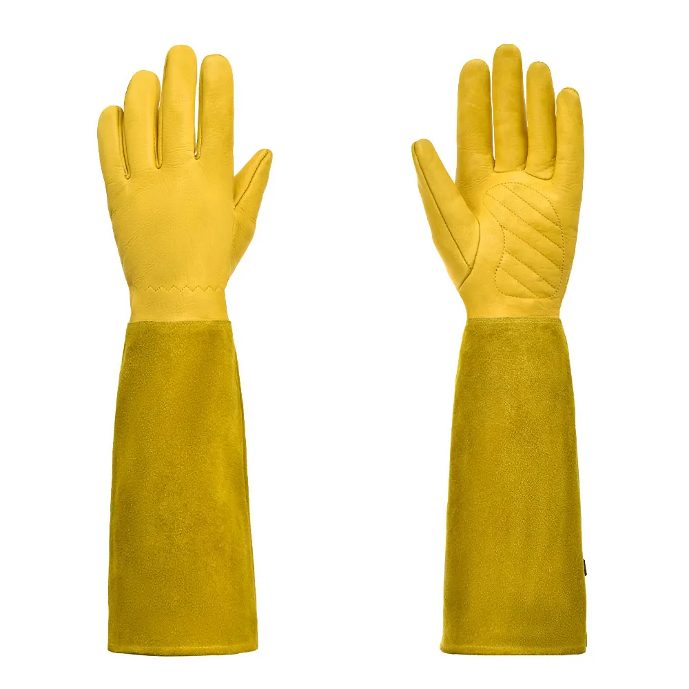 HBG 1431 Sheepskin Labor Work Gloves Anti cutting Protection Gloves for Men