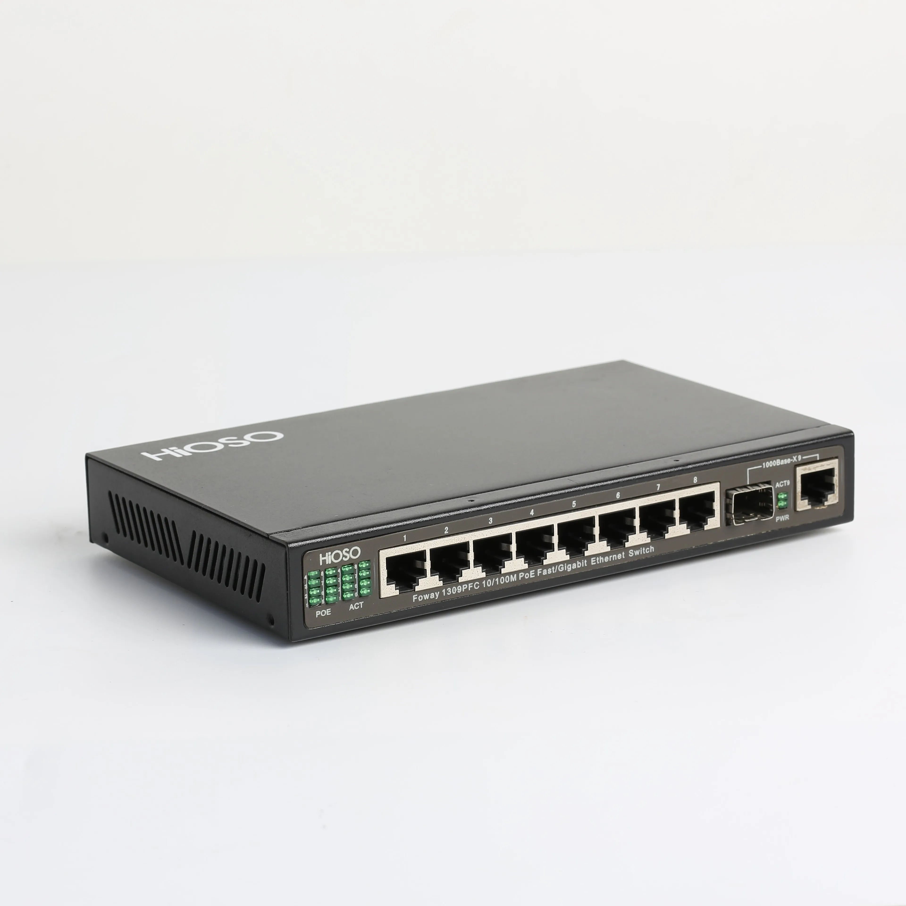 8 Port POE 10/100M + 1 100Mbs combo uplink 48V 120W POE Switch For IP Camera CCTV Camera System