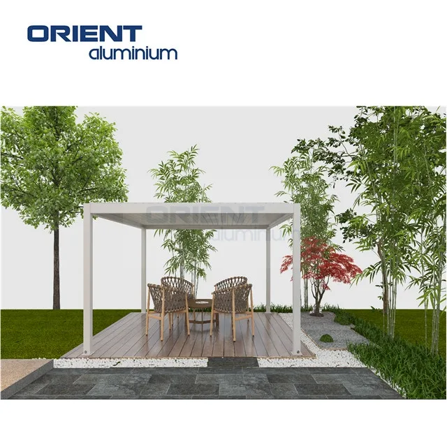 Wholesale Outdoor Waterproof Pergola Louver Roof System Garden Aluminium Pergola