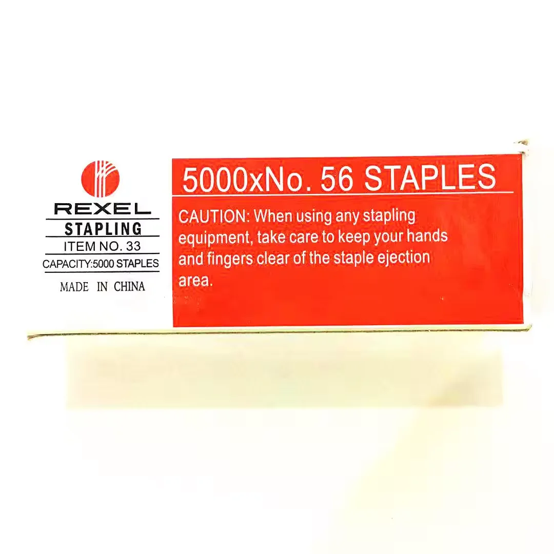 Desktop Stapler Staples Galvanized Standard Stapler Pin for Office Factory Supply 26/6 Metal Sruler Setsteel Office Stationery