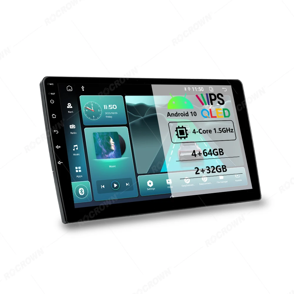 Автомагнитола с сенсорным экраном 4 ядра Android 10 0 5 2 + 32 64 IPS