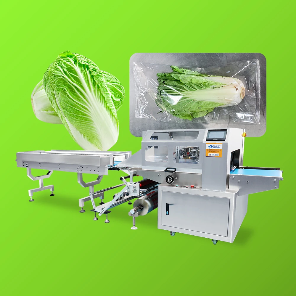 Automatic Servo Control  Carrot Cucumber multi-function fresh  Vegetable Flow Packing Machine