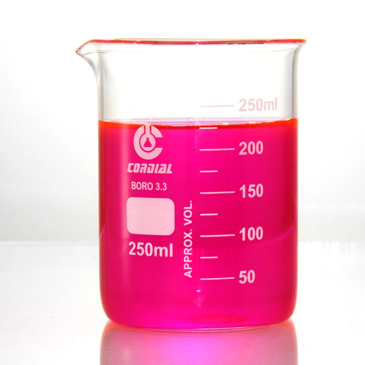 Tall Form  boro 3.3  beaker with spout and graduations 50ml - 5000ml  CORDIAL BRAND 1101