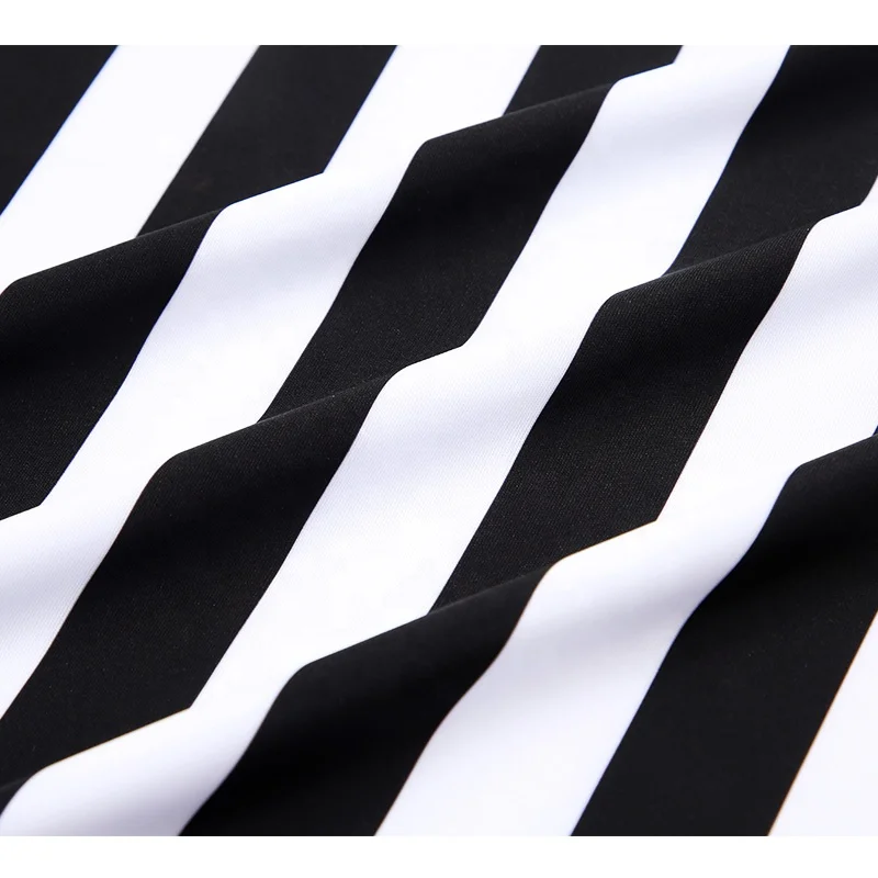 Professional Football Referee Uniform Custom Soccer Shirts Adult Black White Soccer Referee Jerseys Training Clothes