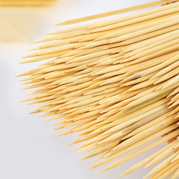 Disposable 30cm Round Bamboo Barbecue Skewer with cheap price