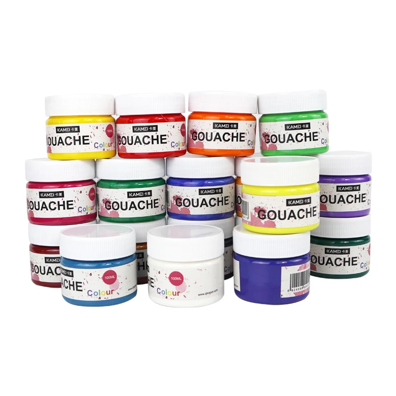 Оптовая продажа цветная бутылка для гуаши 100 мл