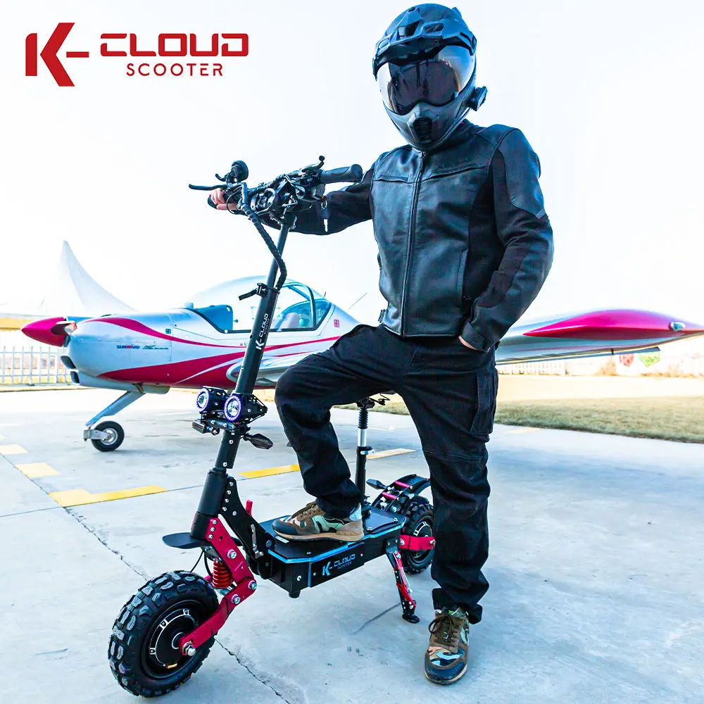 New Design 5600W 6000W Trotinette Electrique Off Road Dual Motor Powerful Adult 60V Electric Scooter For Sale